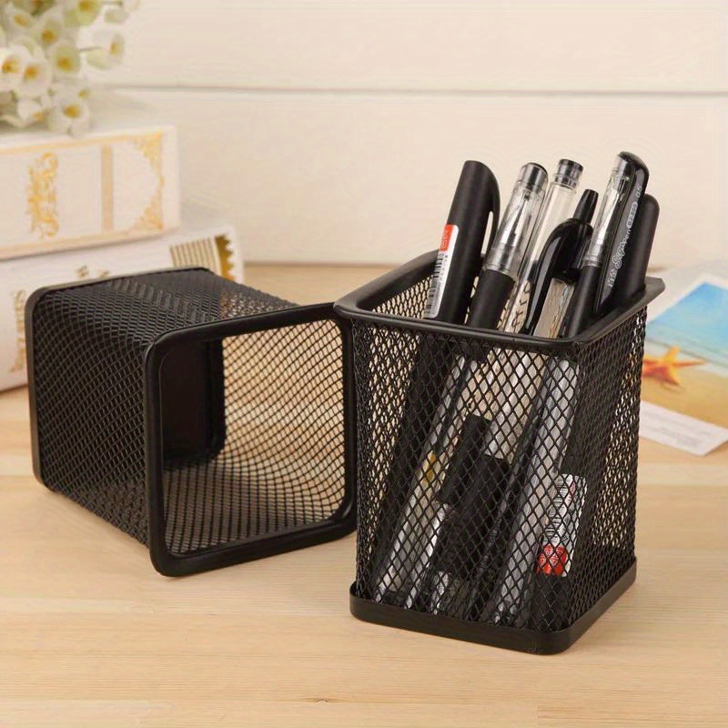 Stationery Office Supply Store - 大容量のグリッドペンホルダー、ペン収納用、学生用文具ペンホルダー、ペンホルダー、収納ボックス、事務用品