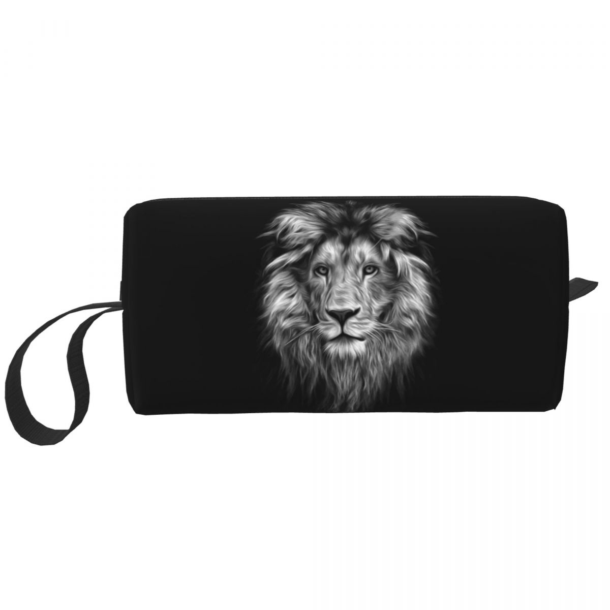 Lion Stationery & Office Supply(Kunshan)Co.Ltd - アフリカの野生のライオンの顔の肖像画鉛筆ケース学生用学校ペンボックス鉛筆バッグ文具用品旅行女性化粧品バッグ