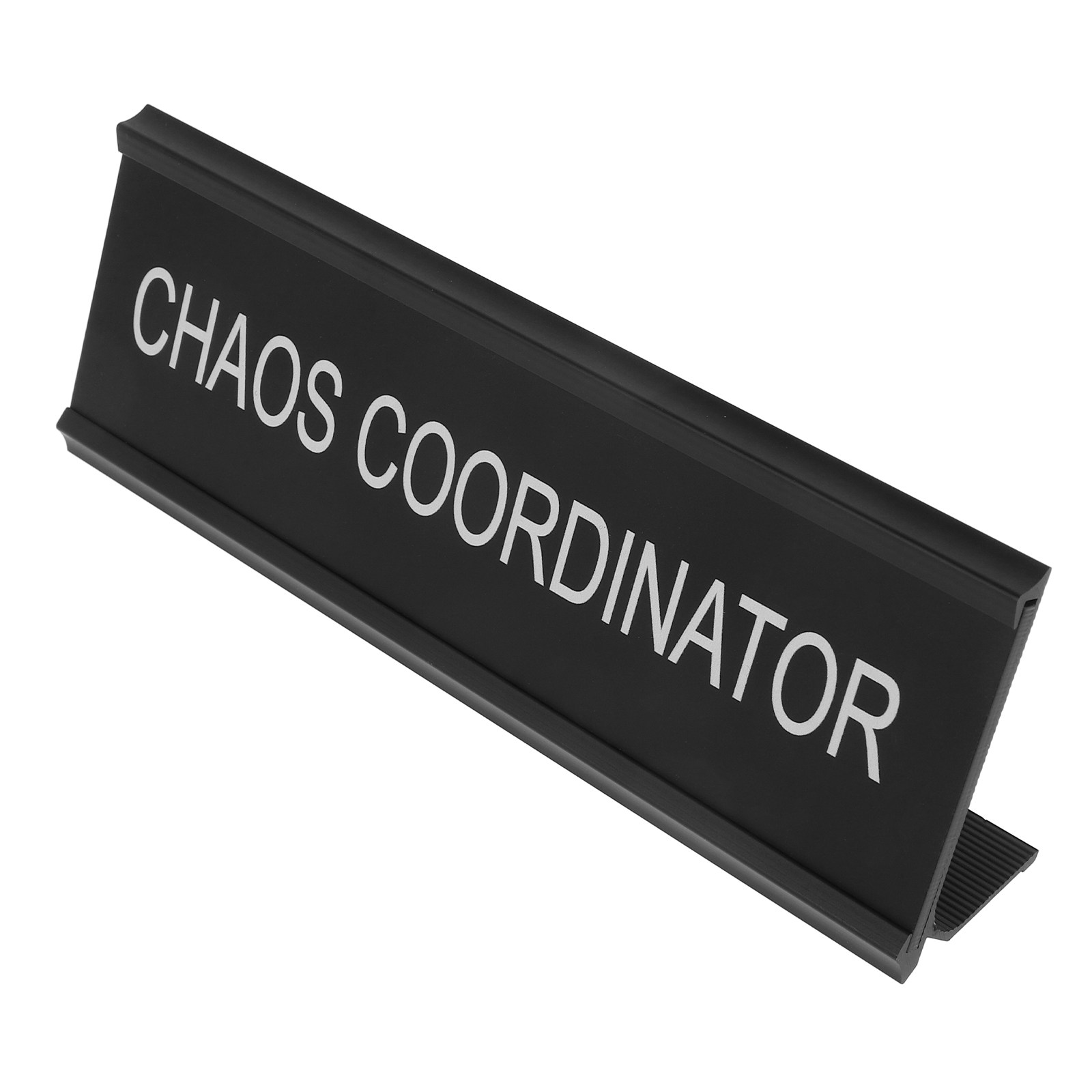 Desk Name Plate - カオスコーディネーター デスクプレート L字型 アルミ合金 ネームプレート オフィス用品