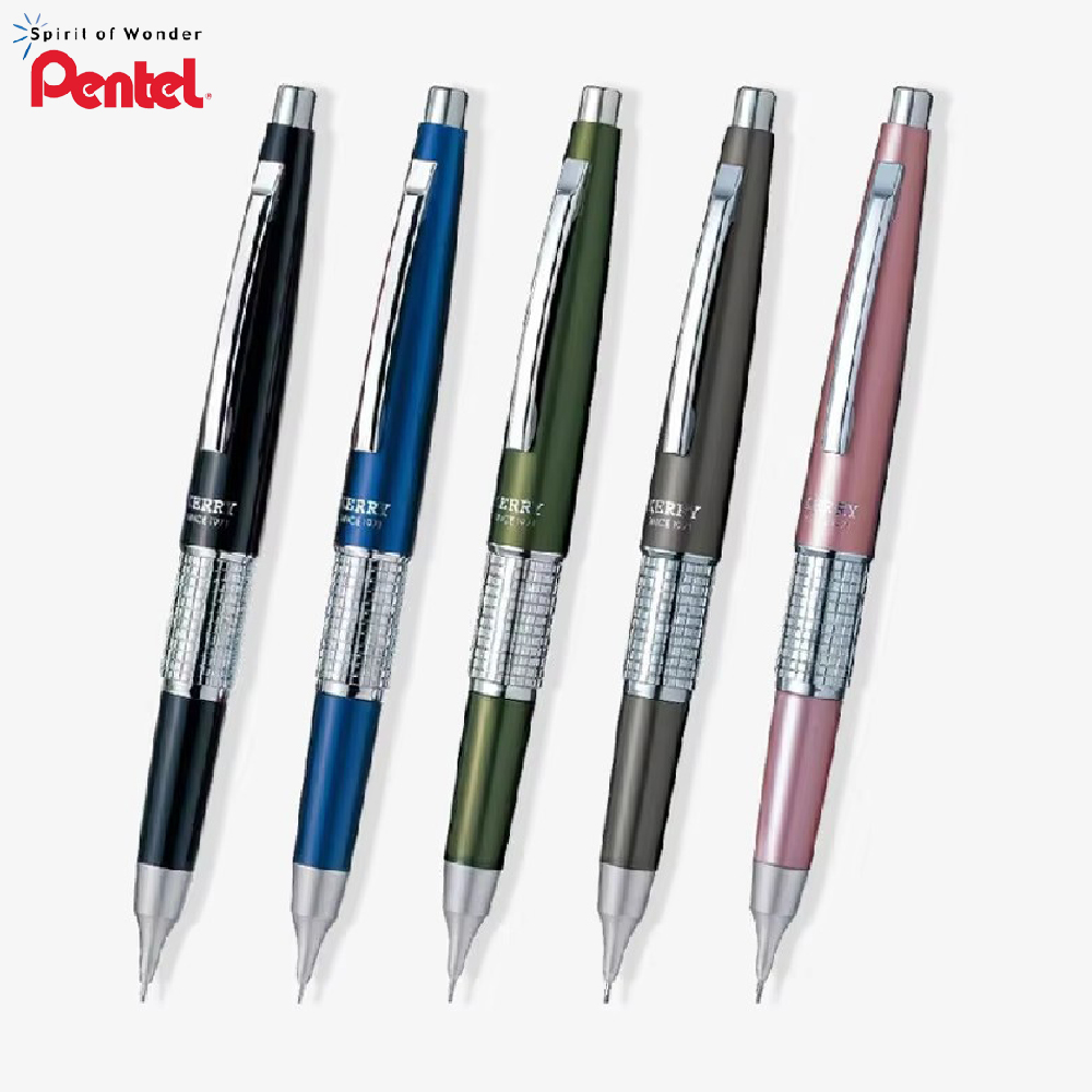 Pentel Pen Energel - 1pc 日本ぺんてるケリーシャープペンシル低重心金属 P1035 0.5 ミリメートル描画製図オフィス学校文具用