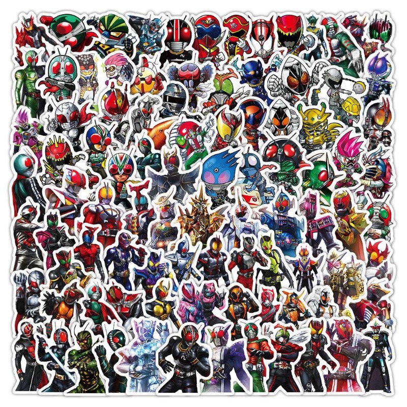 Memo Pad Sticky - 103 個仮面ライダーインス美的かわいい漫画ステッカー防水 DIY アニメグッズデカールノートブックラップトップデスクトップ装飾用