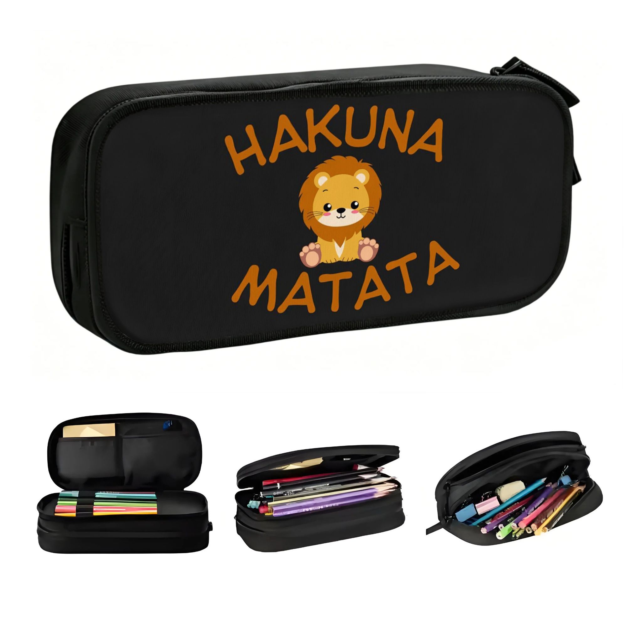 Liones アニメ Kinges かわいい鉛筆ケース男性女 - Lion Stationery & Office Supply(Kunshan)Co.Ltd のレビューと価格