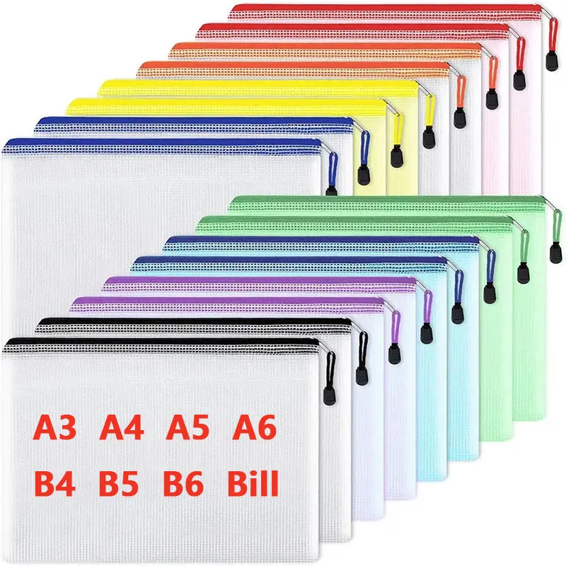防水メッシュジッパーポーチ、ドキュメントバッグ、ファイルフォ - Portfolio Folder Zip のレビューと価格