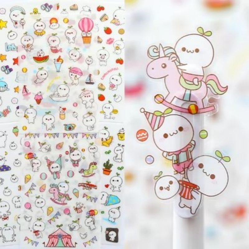 漫画猫と紙のステッカー、カワイイ日記ステッカー、デイリープラ - Total Stationery & Office Supply のレビューと価格
