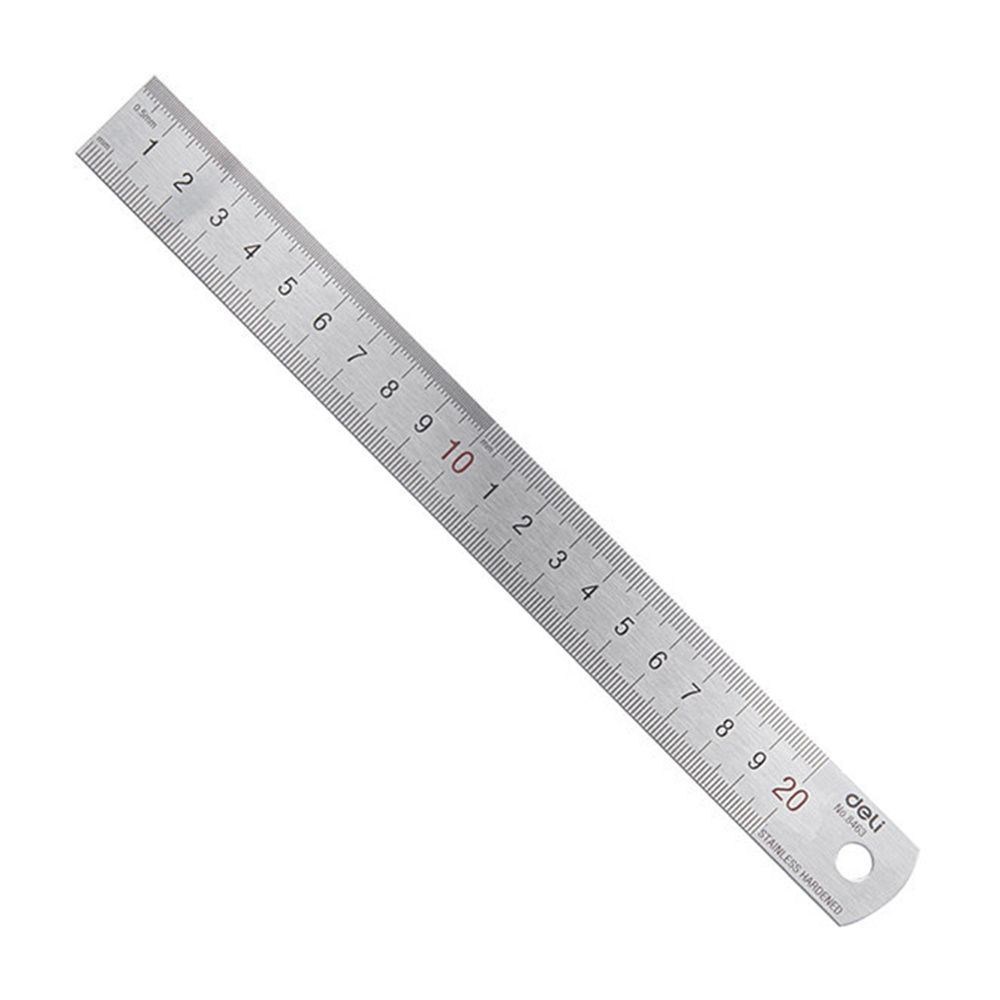 デリ20cmステンレス鋼金属ストレート定規mmインチ測定スケ - Stationery Office Supply Store のレビューと価格