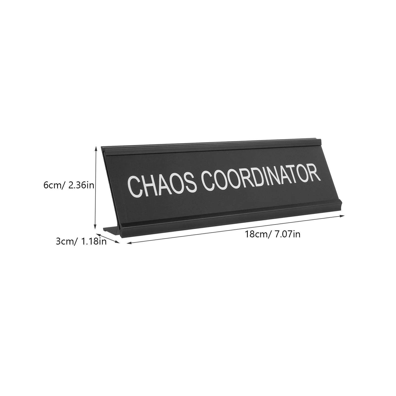 カオスコーディネーター デスクプレート L字型 アルミ合金  - Desk Name Plate のレビューと価格