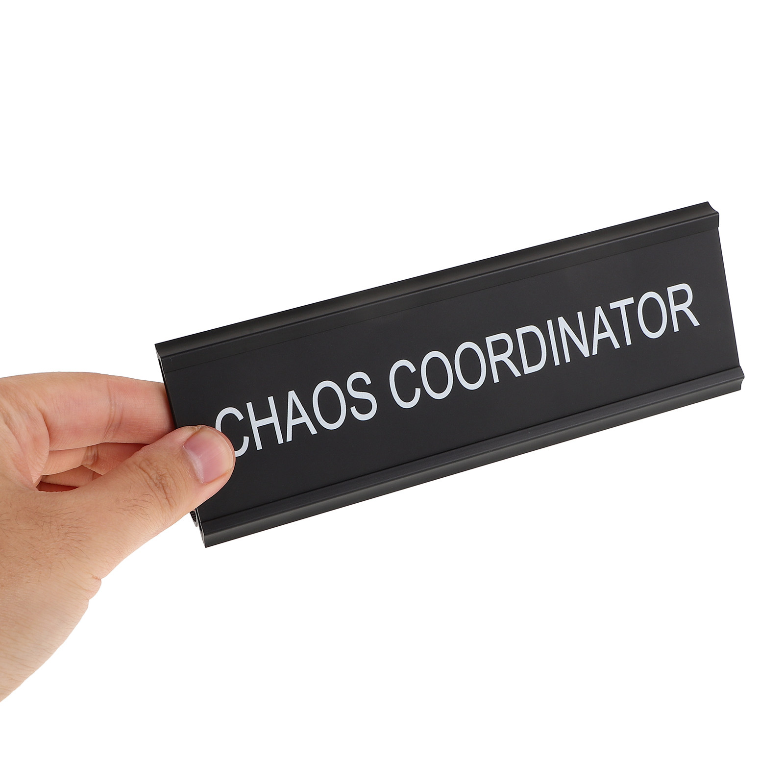 カオスコーディネーター デスクプレート L字型 アルミ合金  - Desk Name Plate のレビューと価格