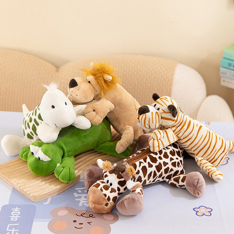 子供のための動物のぬいぐるみペンケース,象,ライオン,漫画, - Lion Stationery & Office Supply(Kunshan)Co.Ltd のレビューと価格