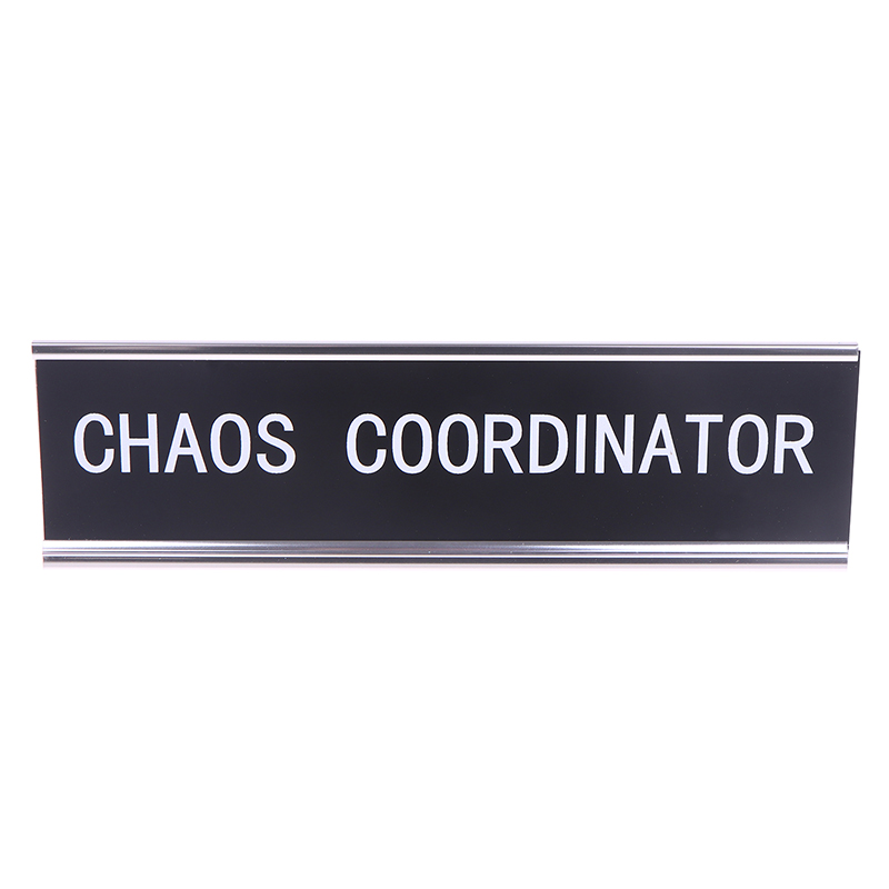 デスクサイン 面白い看板 女性用ワーク用品 カオスコーディネ - Desk Name Plate のレビューと価格