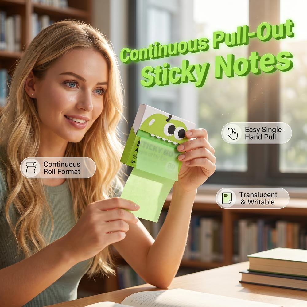 透明な引き出し式グリッタースティッキーノート かわいいフルー - Memo Pad Sticky のレビューと価格