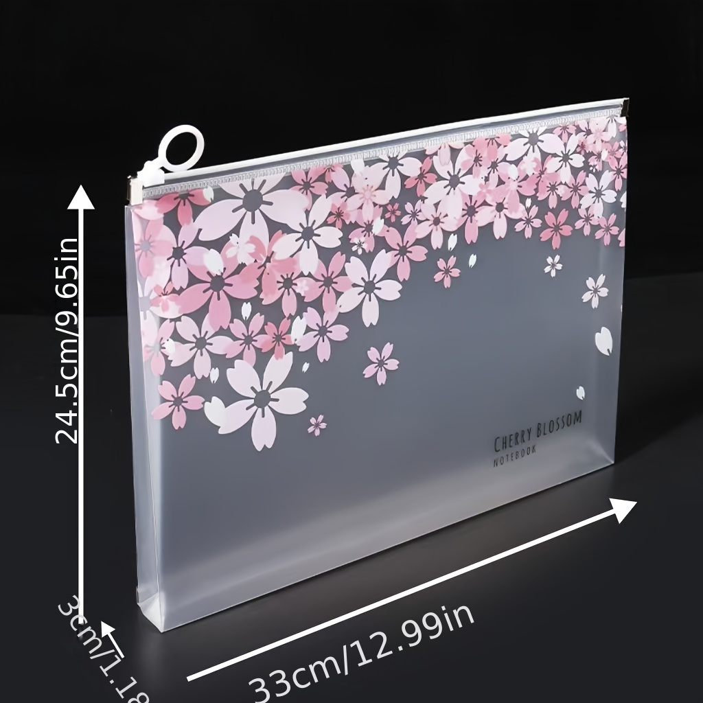 ランダムパターン透明A4桜スタイルファイルフォルダードキュメ - Portfolio Folder Zip のレビューと価格